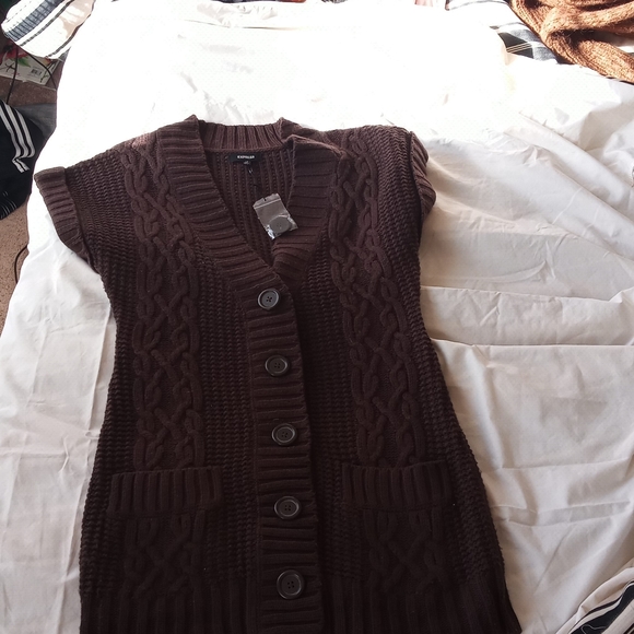 Three quarter button up sweater - Picture 3 of 4